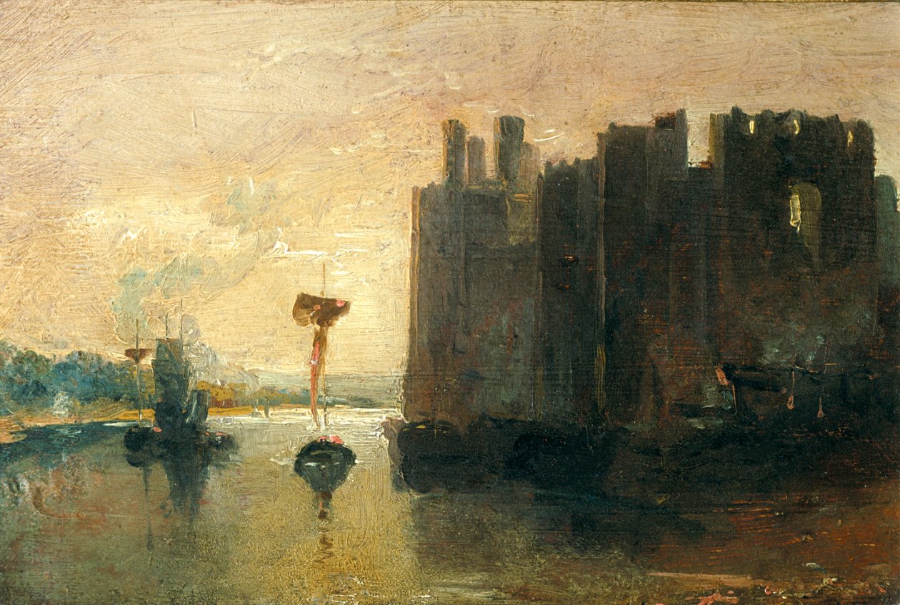 „Zamek Caernarvon” autorstwa Joseph Mallord William Turner