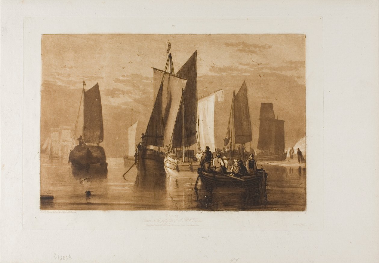 Spokój, tablica 44 z Księgi Studiów autorstwa Joseph Mallord William Turner