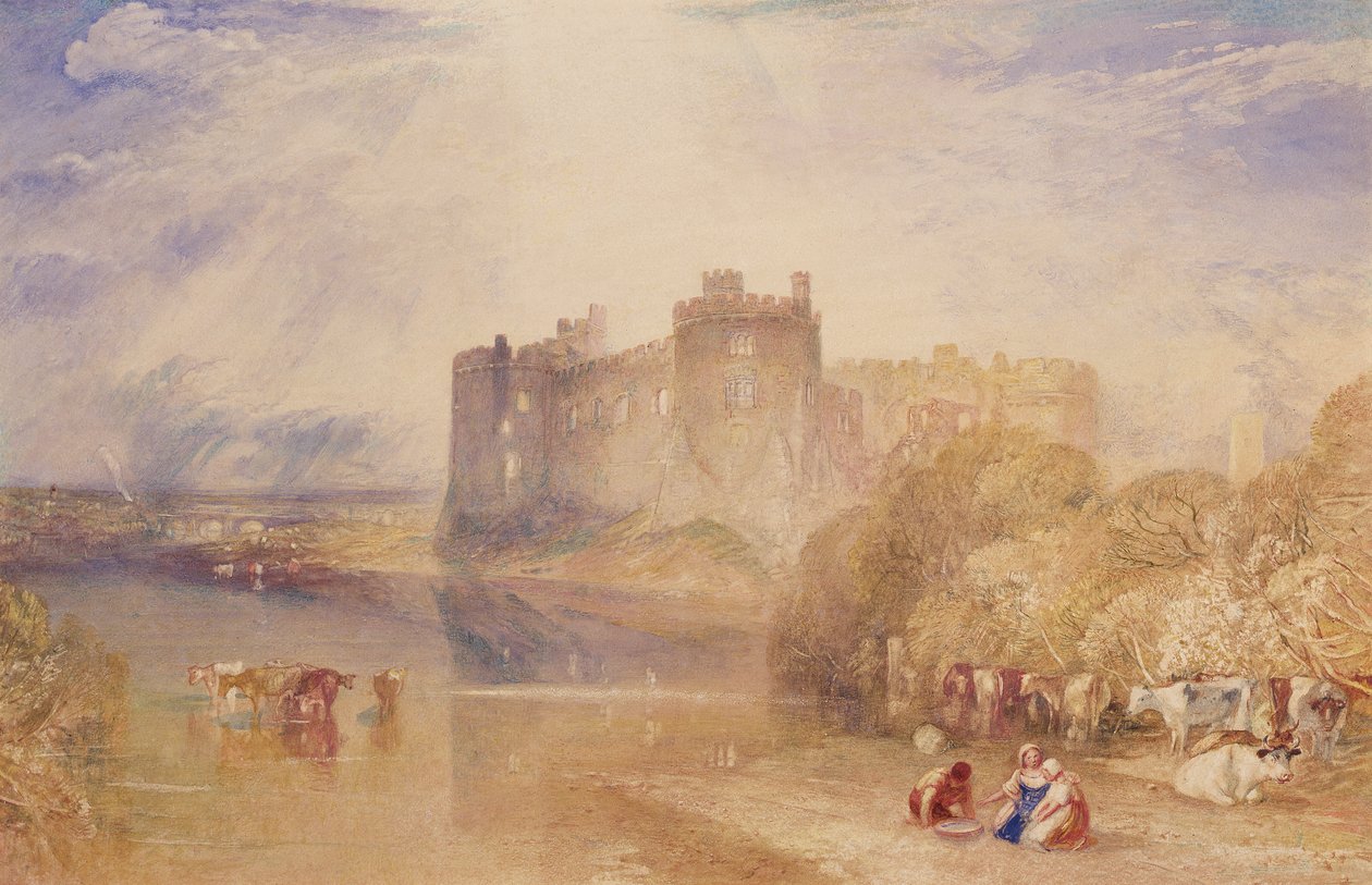 Zamek Carew, Pembroke, ok. 1832 (akwarela na papierze) autorstwa Joseph Mallord William Turner