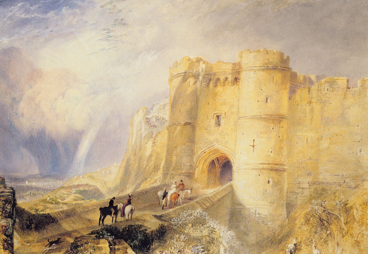 Zamek Carisbrooke, Wyspa Wight autorstwa Joseph Mallord William Turner