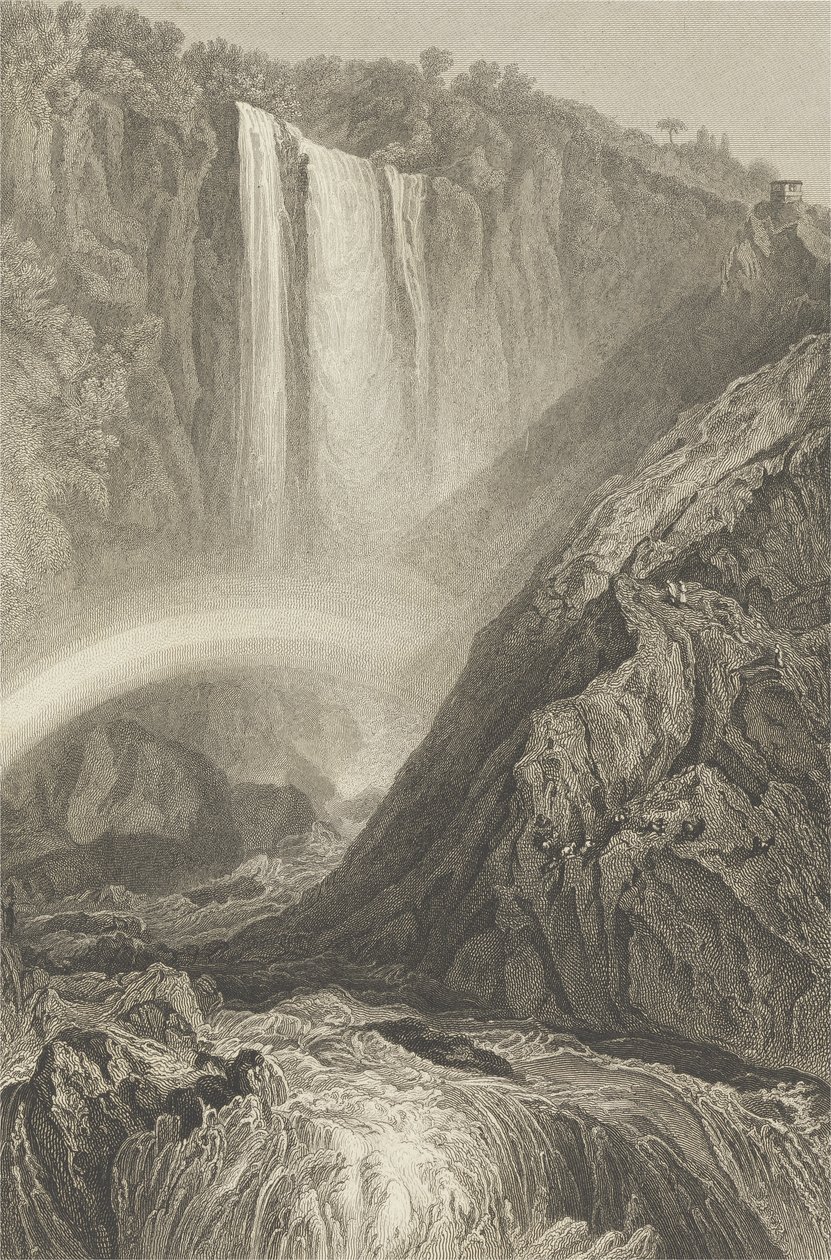 Kaskada Terni, ok. 1820 autorstwa Joseph Mallord William Turner