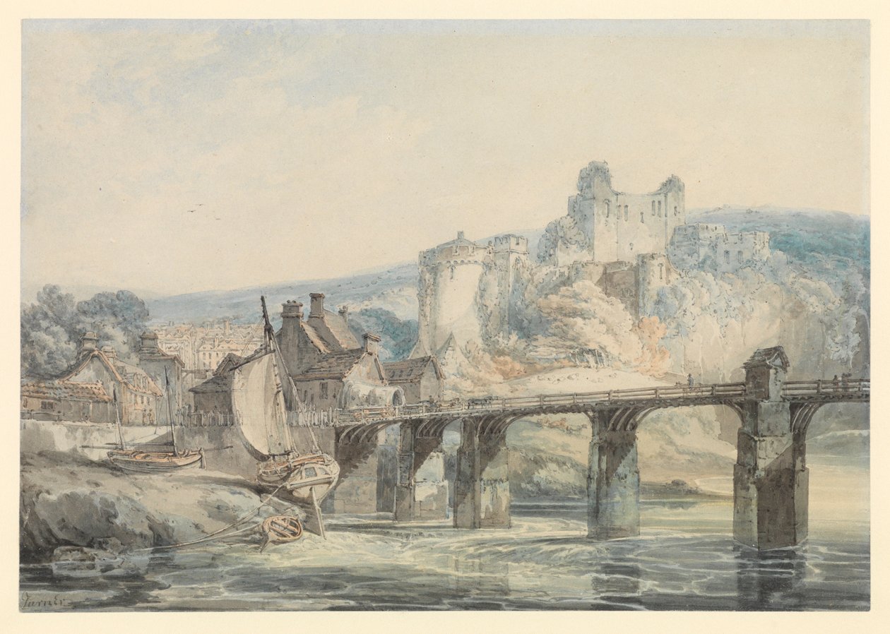 Zamek Chepstow autorstwa Joseph Mallord William Turner