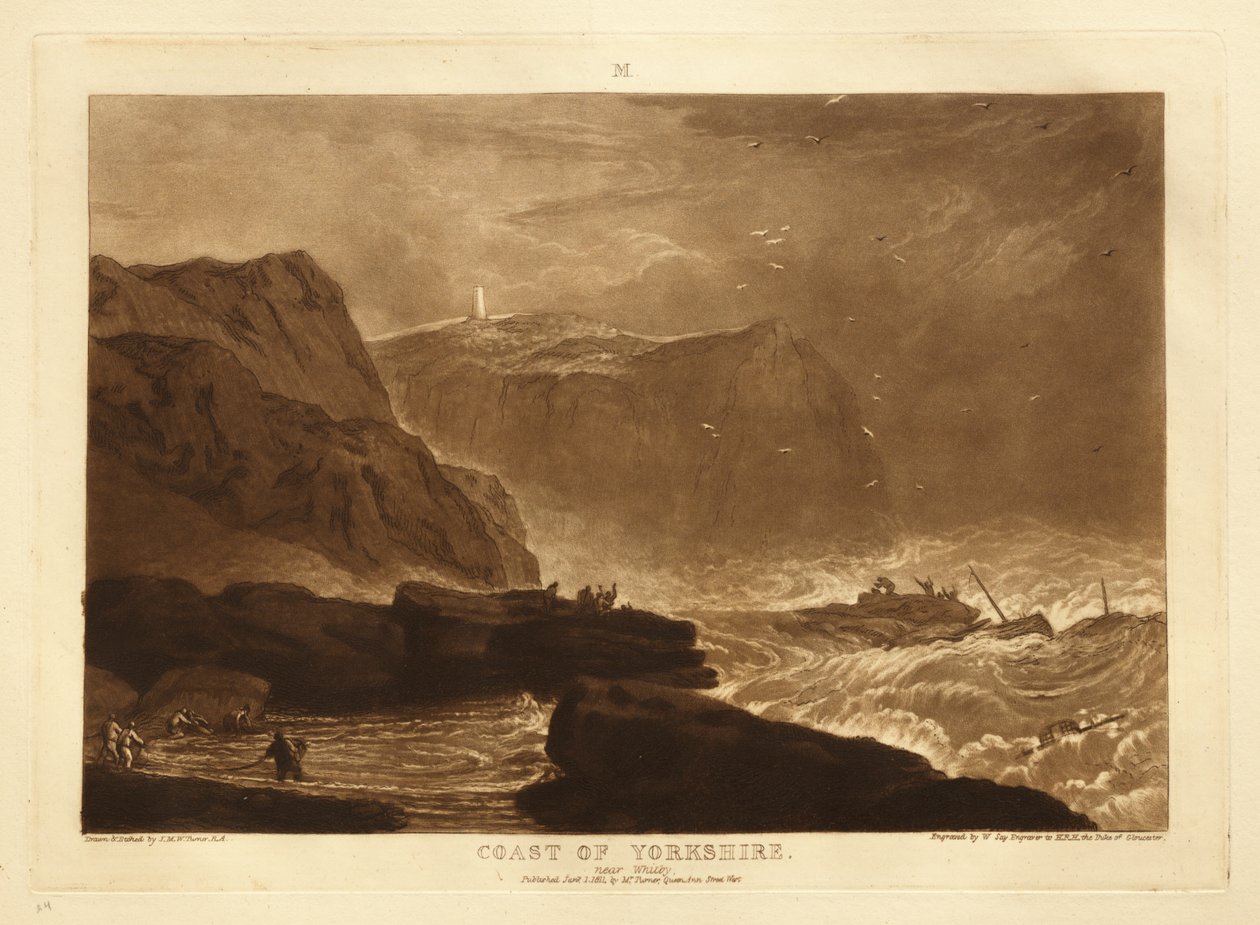 Wybrzeże Yorkshire autorstwa Joseph Mallord William Turner
