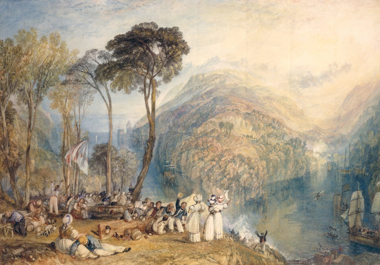 Dartmouth Cove (wc na papierze) autorstwa Joseph Mallord William Turner