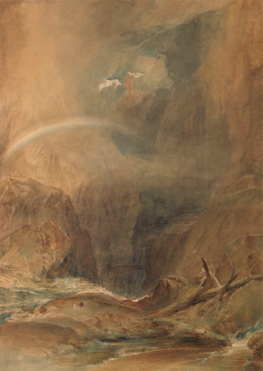 Ponte do Diabo, St Gotthard Pass polonês autorstwa Joseph Mallord William Turner