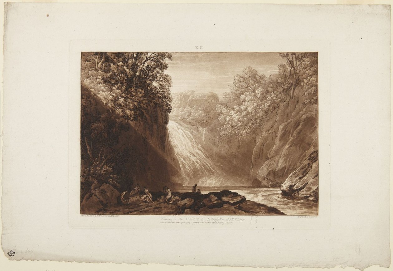 Rysunek Clyde autorstwa Joseph Mallord William Turner