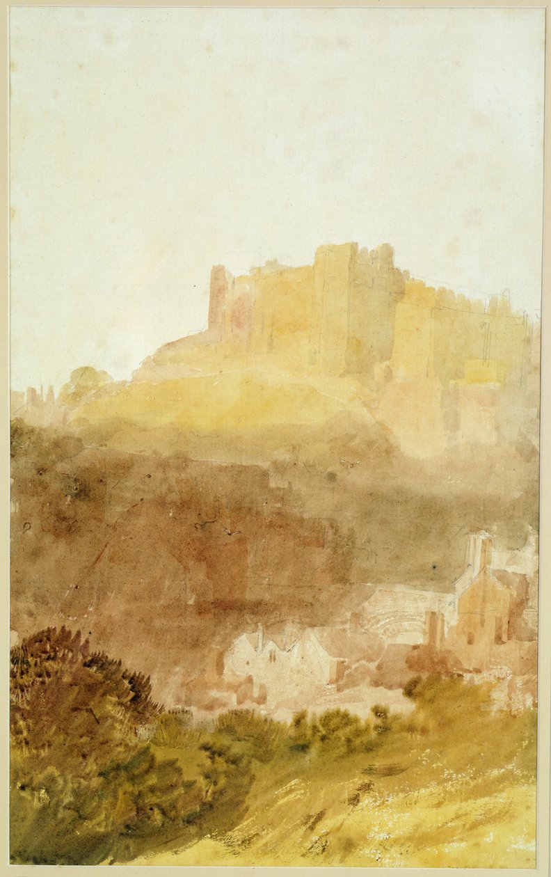 Zamek Durham (akwarela na papierze) autorstwa Joseph Mallord William Turner