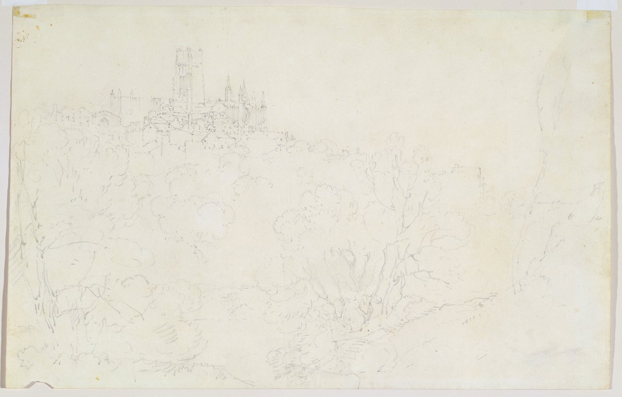 Durham, ok. 1801 (ołówek na papierze) autorstwa Joseph Mallord William Turner