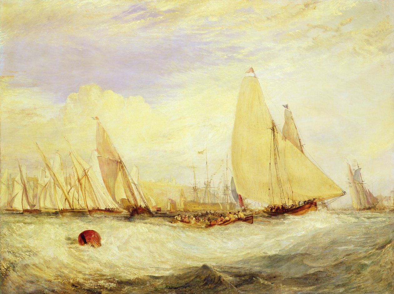 Zamek East Cowes, siedziba J Nash Esq., Regaty Beating to Windward autorstwa Joseph Mallord William Turner