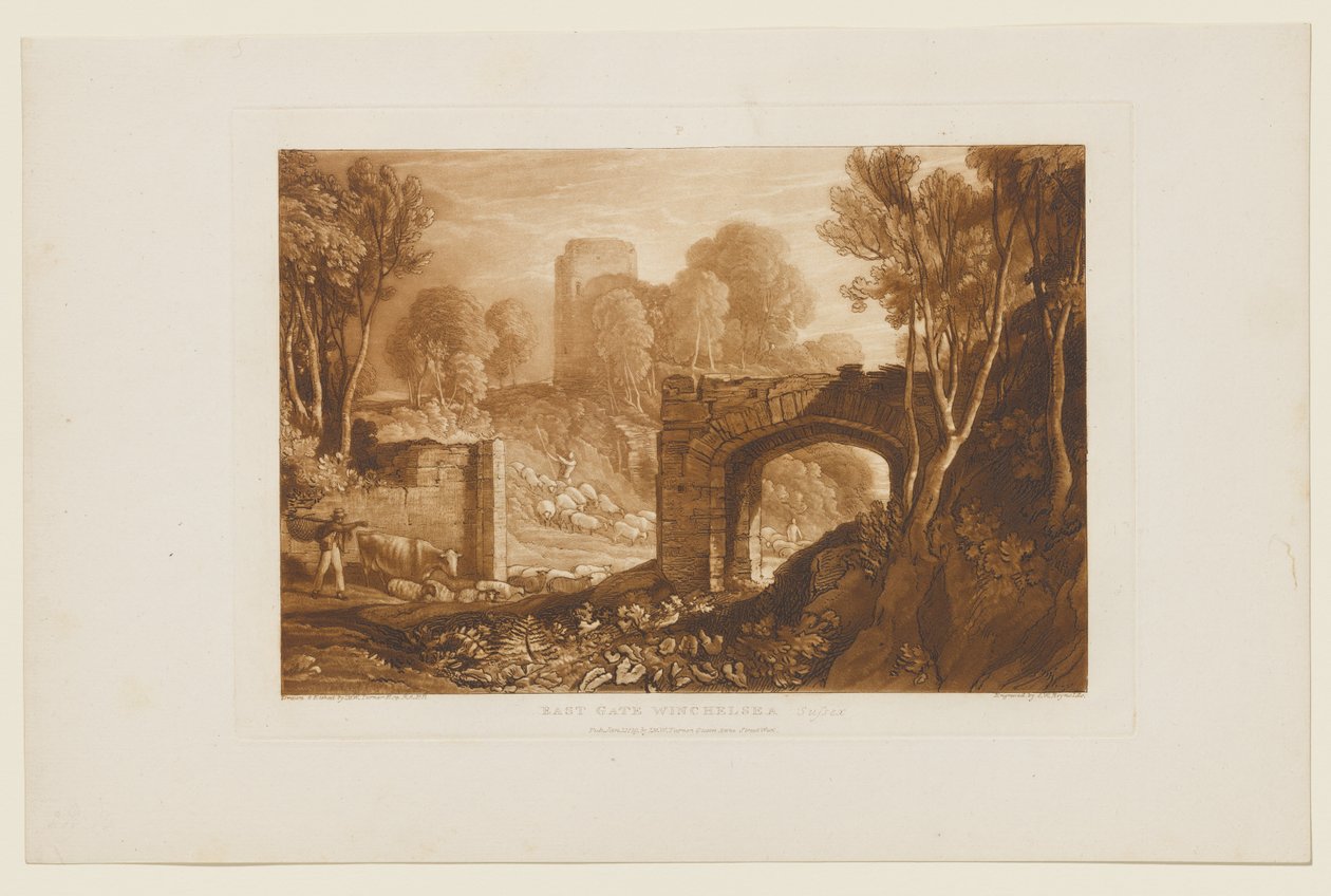 Brama Wschodnia, Winchelsea, Sussex autorstwa Joseph Mallord William Turner