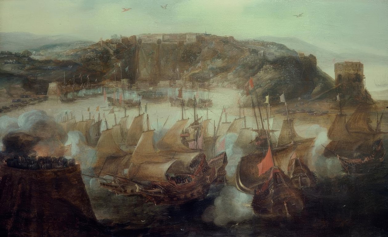 Podbój Salvadoru 1624 / A. v. Eertvelt autorstwa Joseph Mallord William Turner