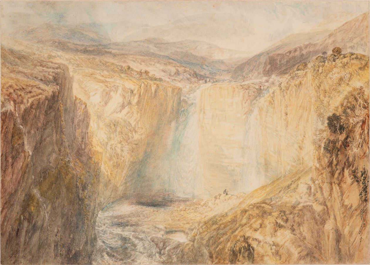 Wodospady na rzece Tees, Yorkshire autorstwa Joseph Mallord William Turner