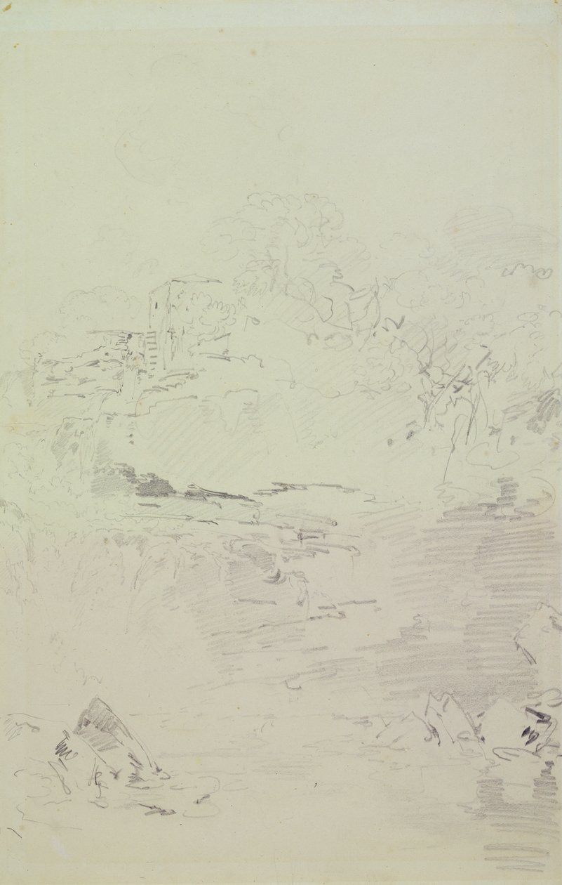 Falls of the Clyde, ok. 1801 (ołówek na papierze) autorstwa Joseph Mallord William Turner