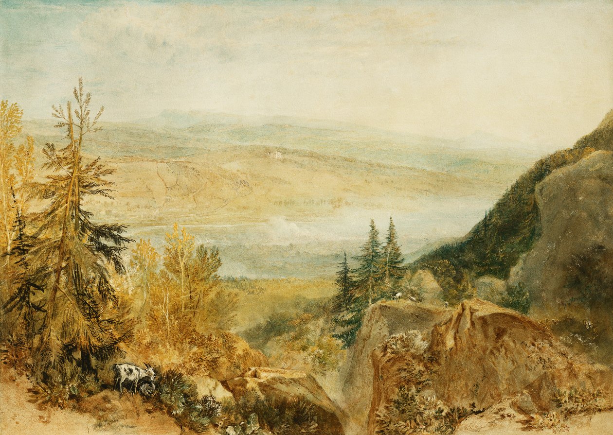 Farnley Hall z góry Otley, autorstwa Joseph Mallord William Turner