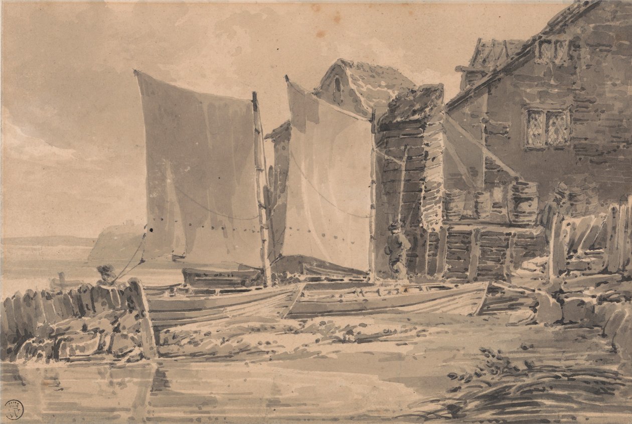 Domek rybaka, Dover autorstwa Joseph Mallord William Turner