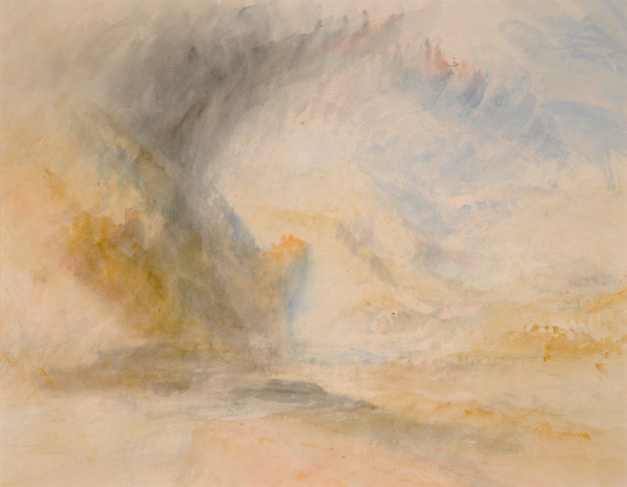 Stopa św. Gotarda, ok. 1842 (akwarela na papierze) autorstwa Joseph Mallord William Turner