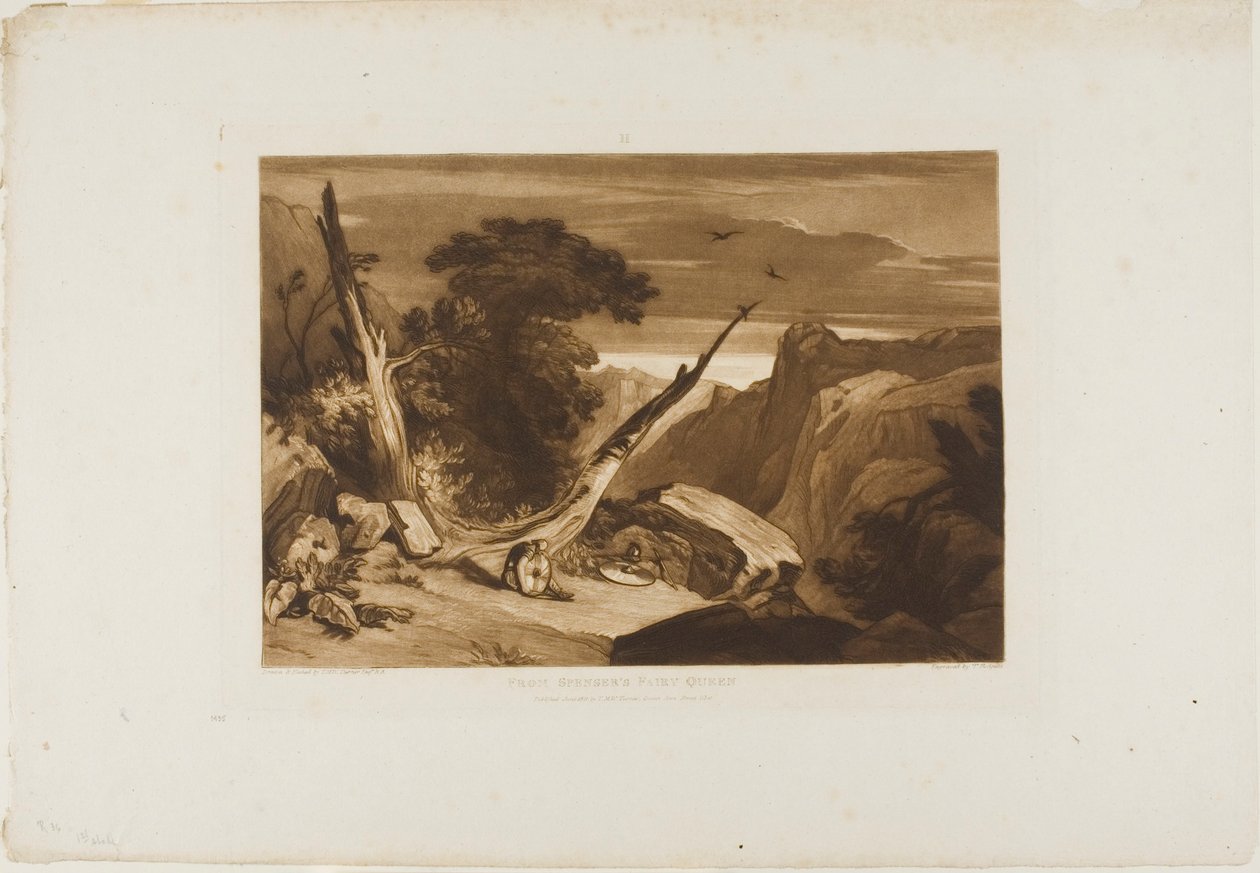 Z Królowej wróżek Spensera, płyta 36 z Liber Studiorum autorstwa Joseph Mallord William Turner