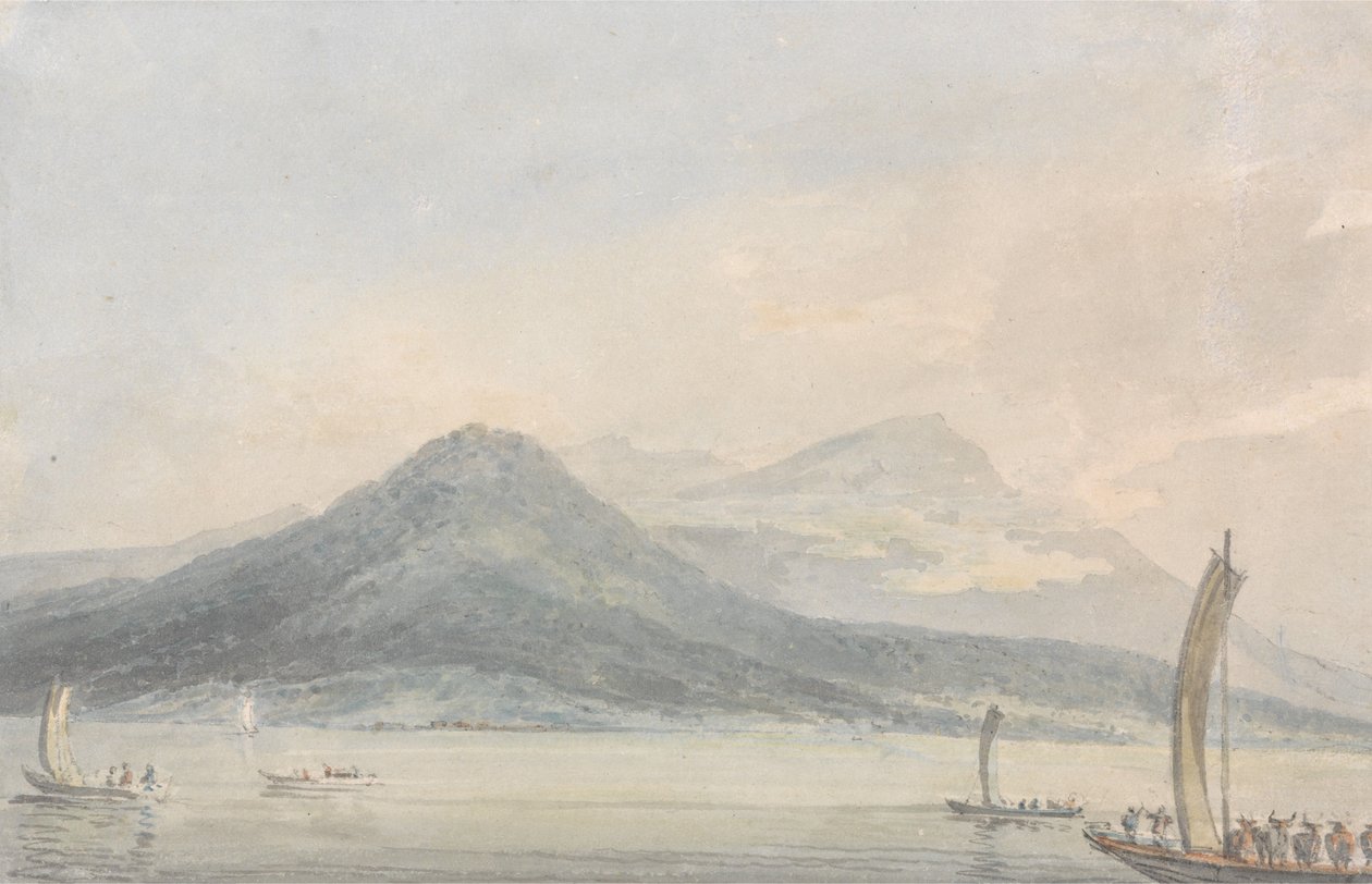 Z wyspy Borromena na Jeziorze Maggiore autorstwa Joseph Mallord William Turner