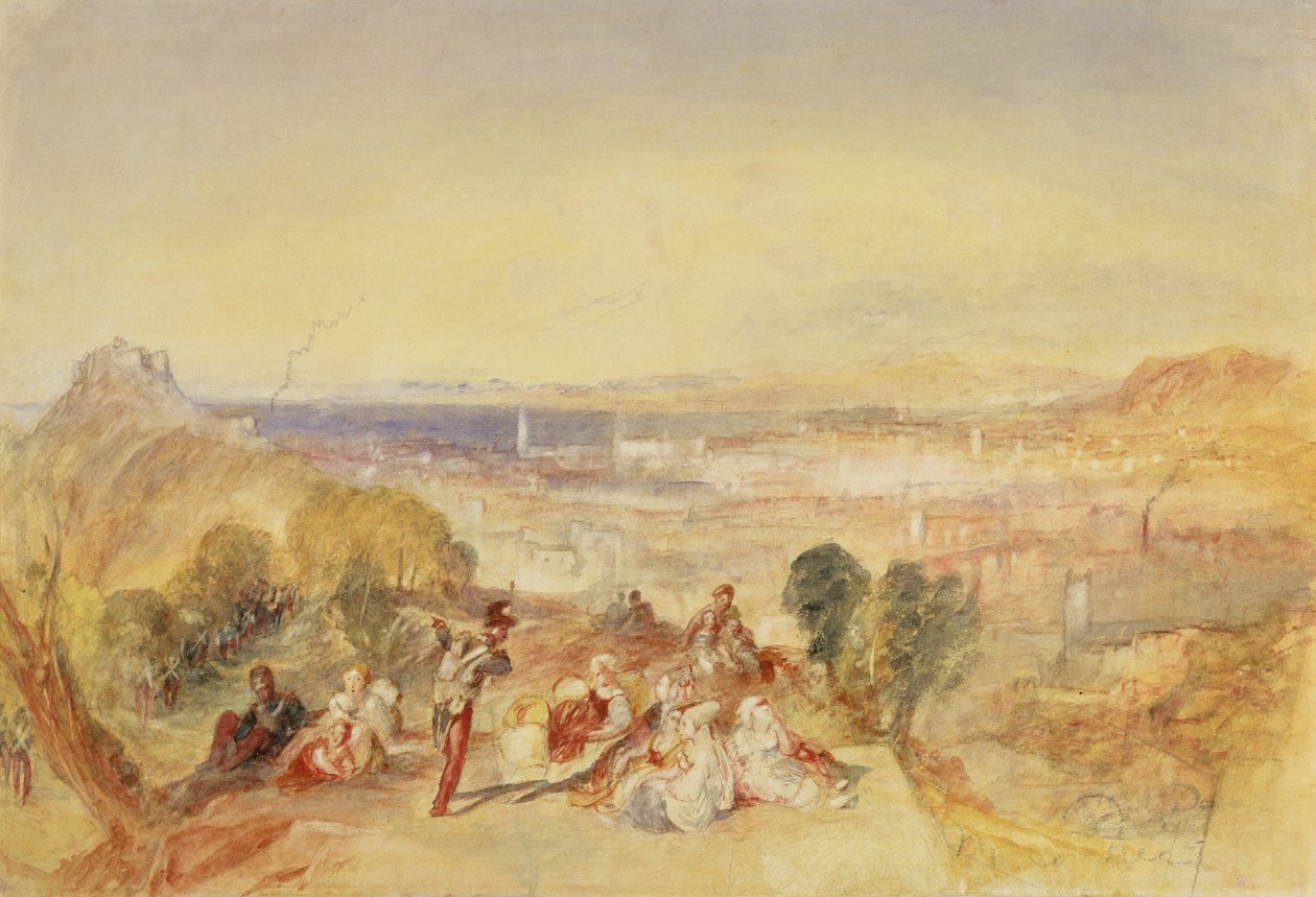 Genua, Włochy, ok. 1851 (akwarela na papierze) autorstwa Joseph Mallord William Turner