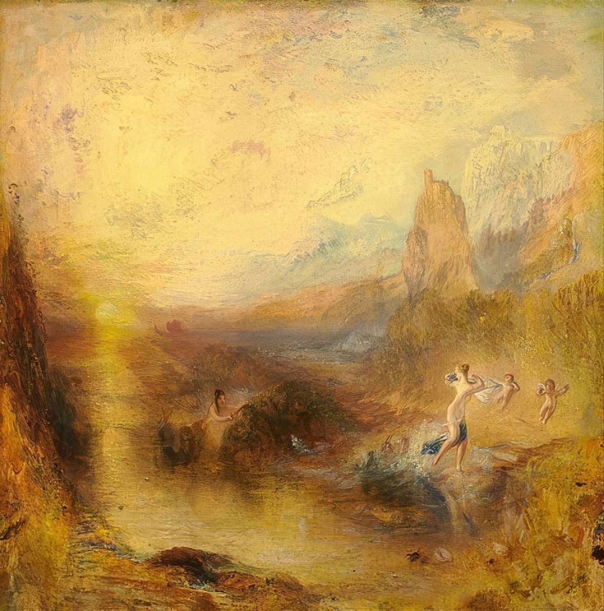 Jaskra i poczucie winy. 1841 autorstwa Joseph Mallord William Turner