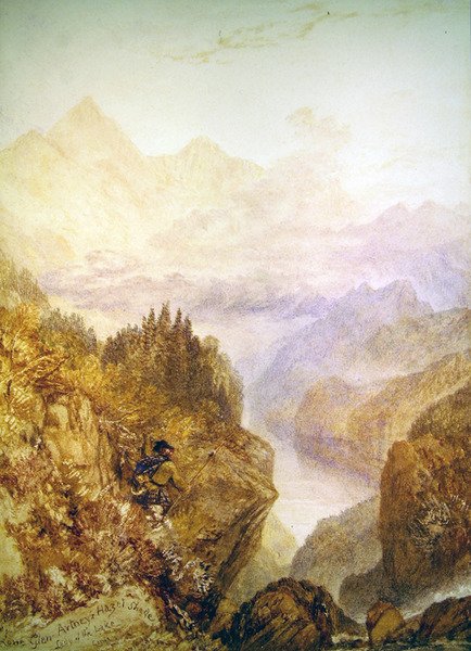 Glen Artney, ok.1820 (akwarela na papierze) autorstwa Joseph Mallord William Turner