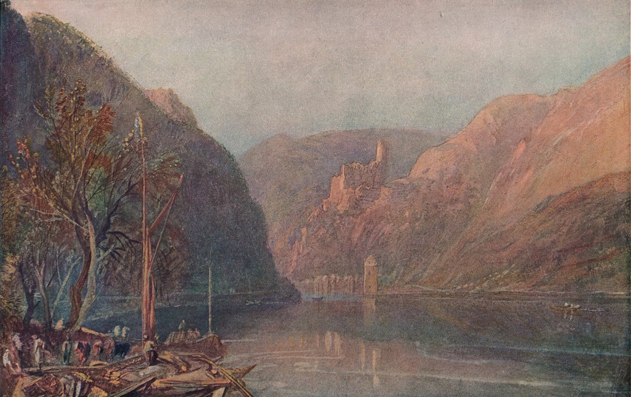 Zamek Goarhausen i Katz, 1909 autorstwa Joseph Mallord William Turner