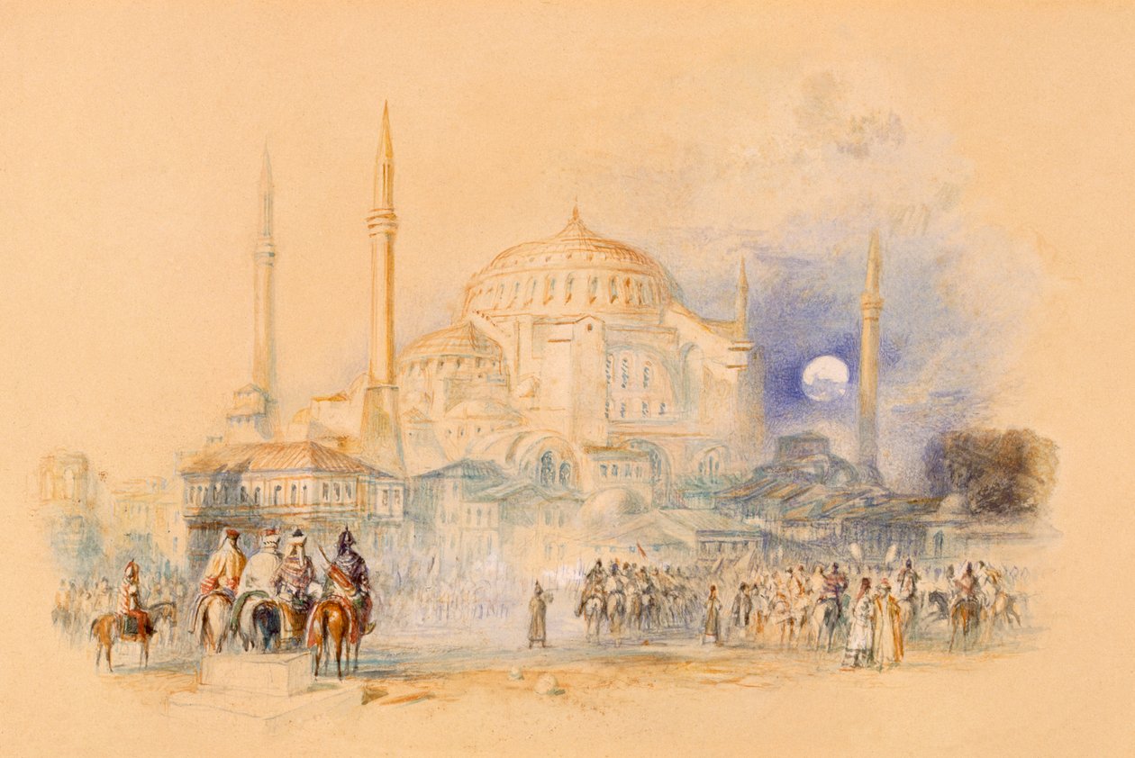 Hagia Sofia autorstwa Joseph Mallord William Turner
