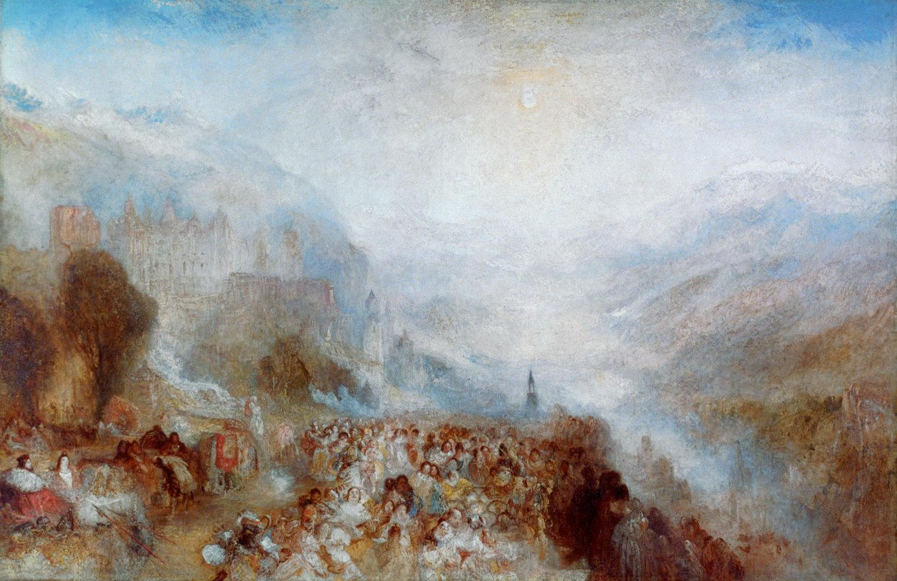 Heidelberg, c1844-1845 autorstwa Joseph Mallord William Turner