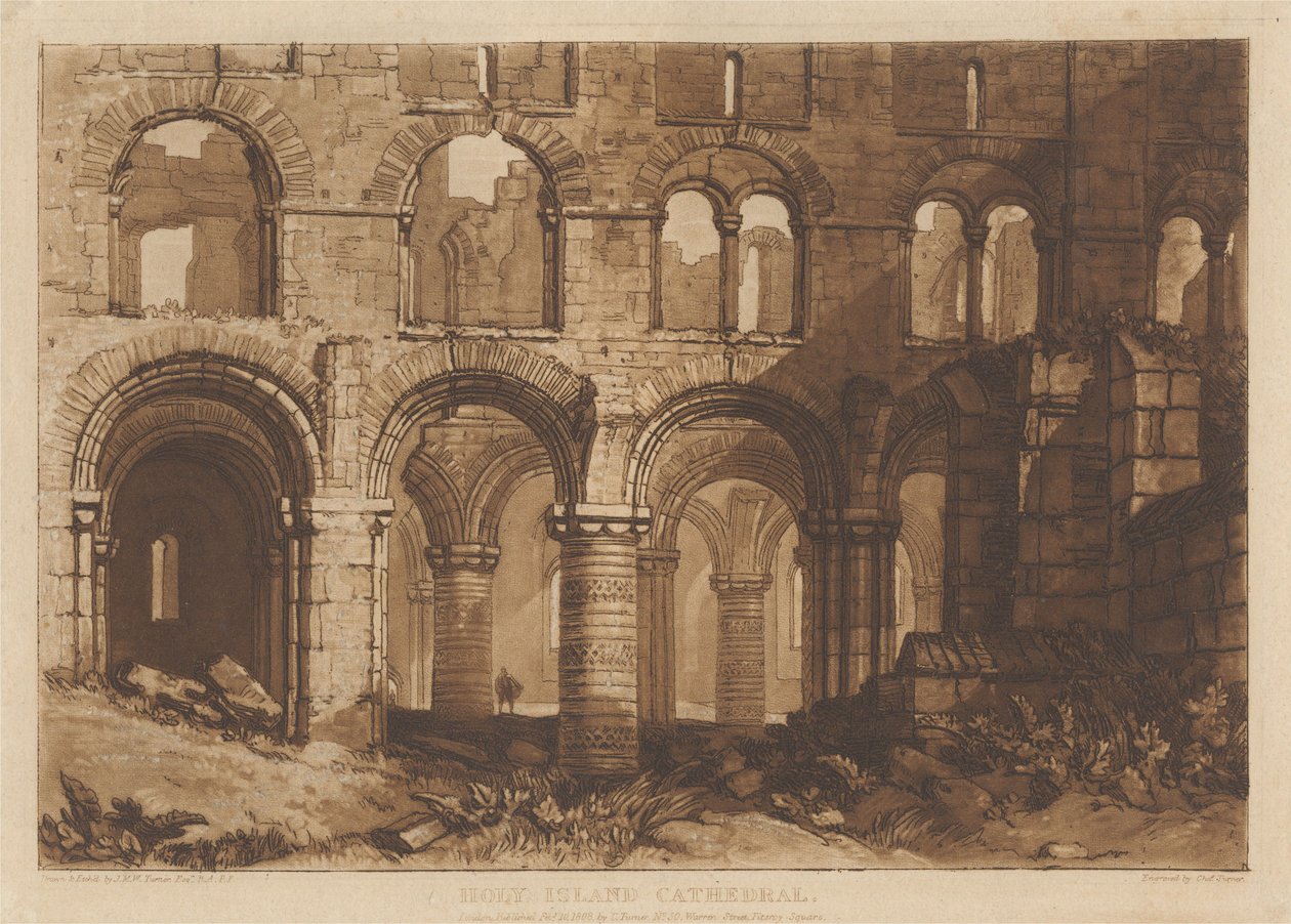 Katedra na Wyspie Świętej autorstwa Joseph Mallord William Turner