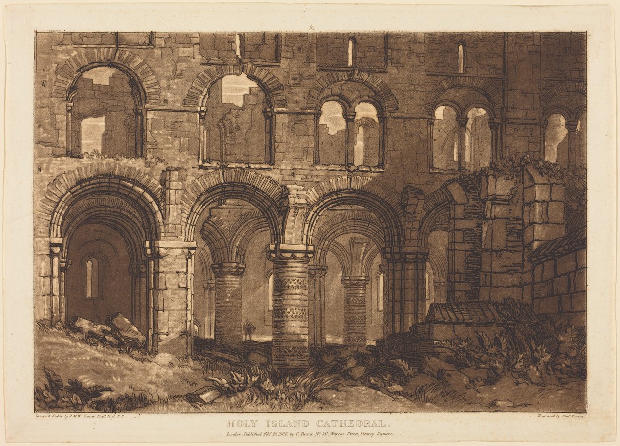 Katedra na Wyspie Świętej autorstwa Joseph Mallord William Turner