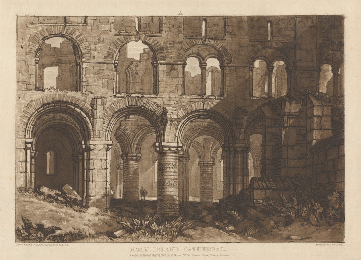 Katedra na Wyspie Świętej autorstwa Joseph Mallord William Turner