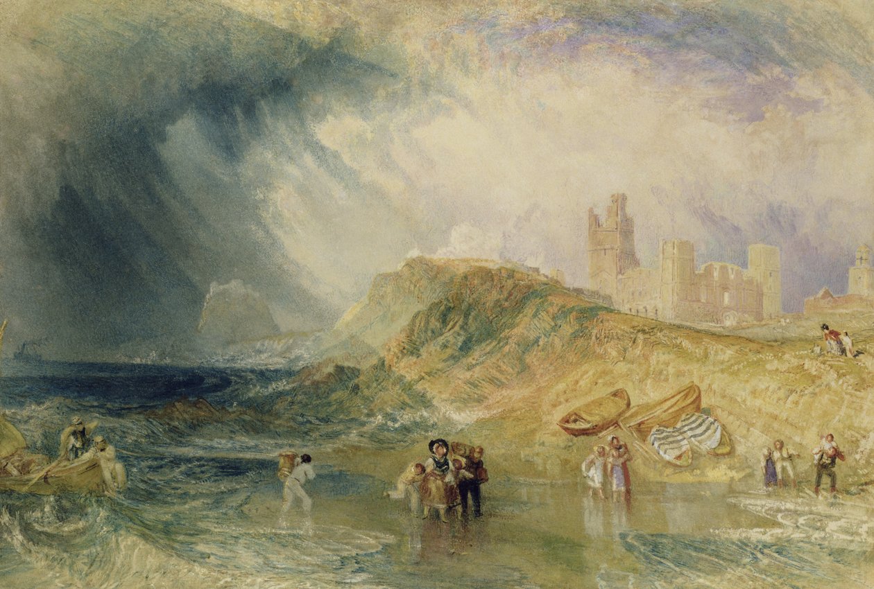 Święta Wyspa, Northumberland, ok.1820 autorstwa Joseph Mallord William Turner