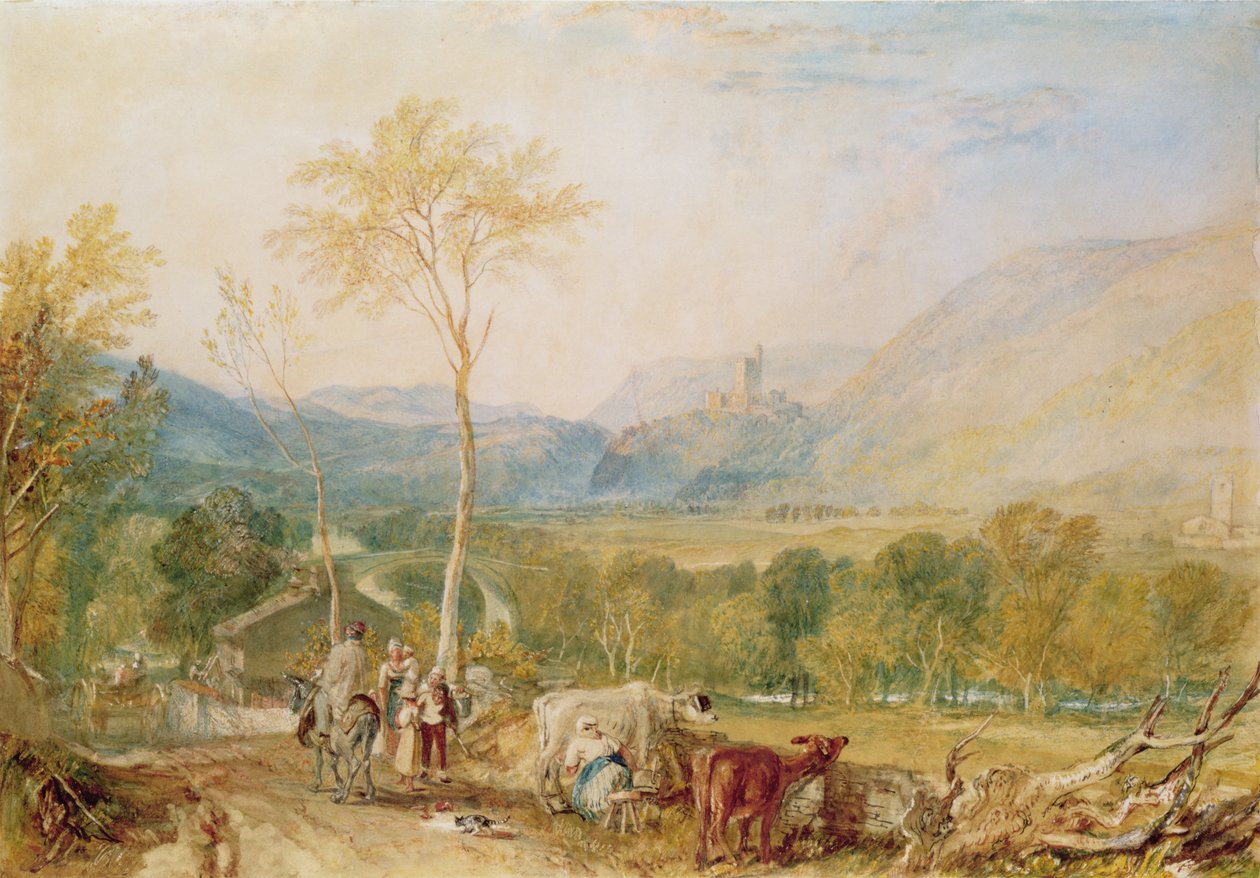 Zamek Hornby autorstwa Joseph Mallord William Turner