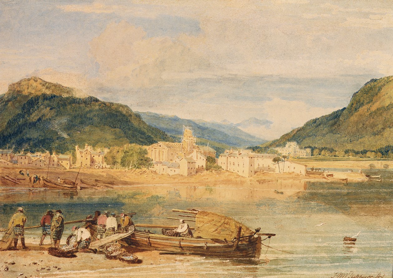 Inverary, Loch Fyne, Argyllshire, ok. 1802 (akwarela na papierze) autorstwa Joseph Mallord William Turner