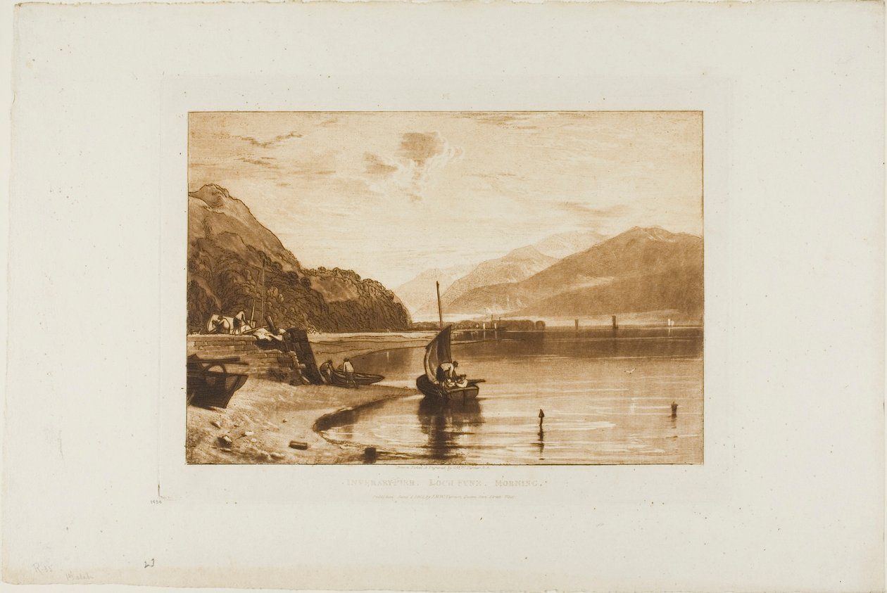 Molo Inverary, płyta 35 z Liber Studiorum autorstwa Joseph Mallord William Turner