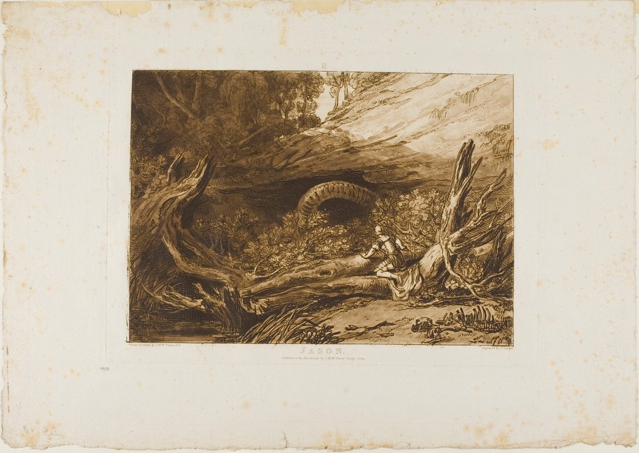 Jason, tablica 6 z Księgi Studiów autorstwa Joseph Mallord William Turner