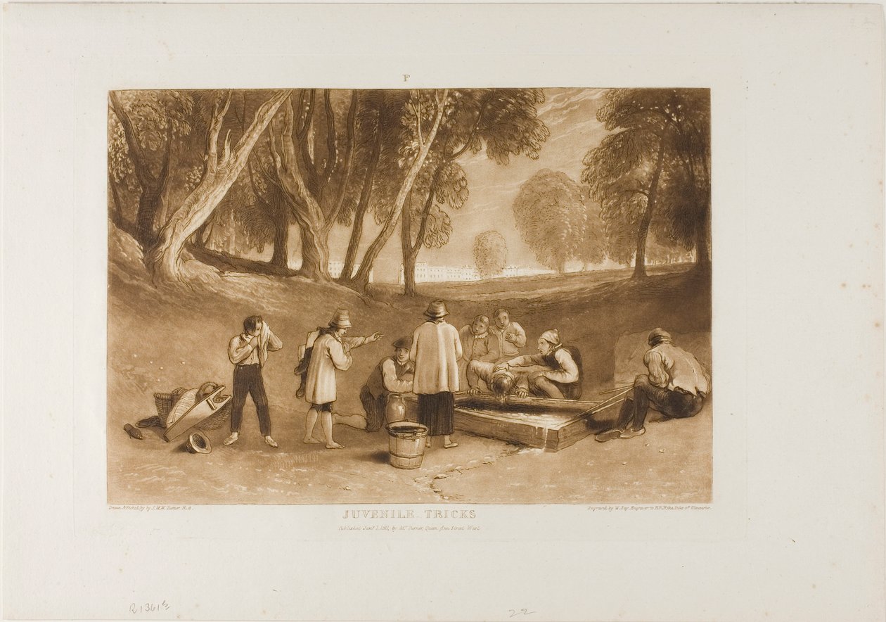Juvenile Tricks, tablica 22 z Księgi Studiów autorstwa Joseph Mallord William Turner