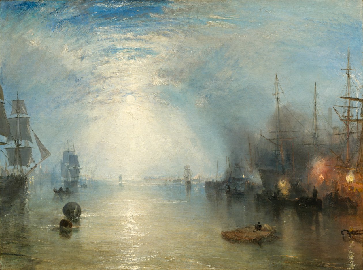 Keelmen faluje w węglach przy świetle księżyca autorstwa Joseph Mallord William Turner