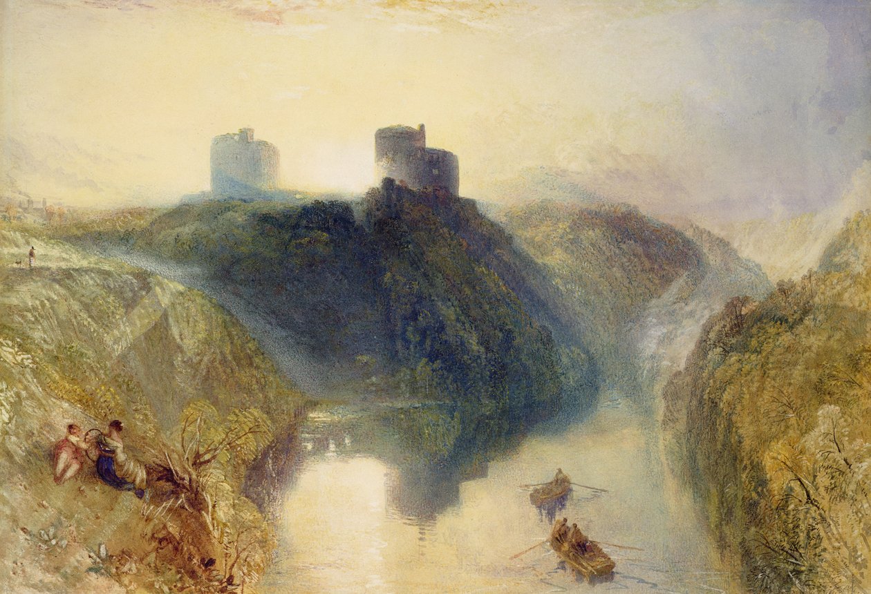 Zamek Kilgarren, Pembrokeshire (wc na papierze) autorstwa Joseph Mallord William Turner
