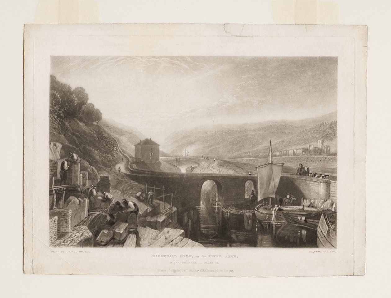 Śluza Kirkstall na rzece Aire autorstwa Joseph Mallord William Turner