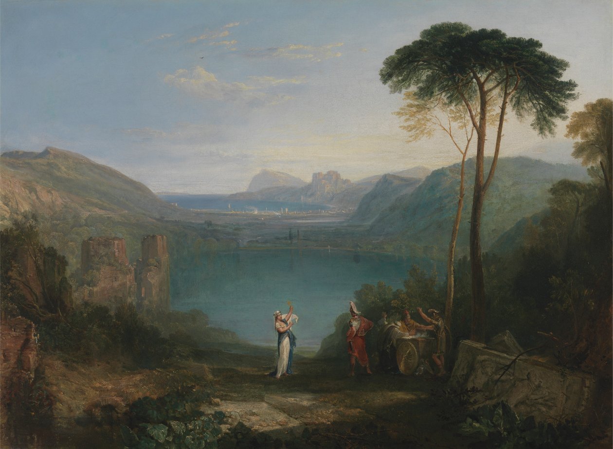 Jezioro Avernus: Eneasz i Sybilla Kumajska autorstwa Joseph Mallord William Turner