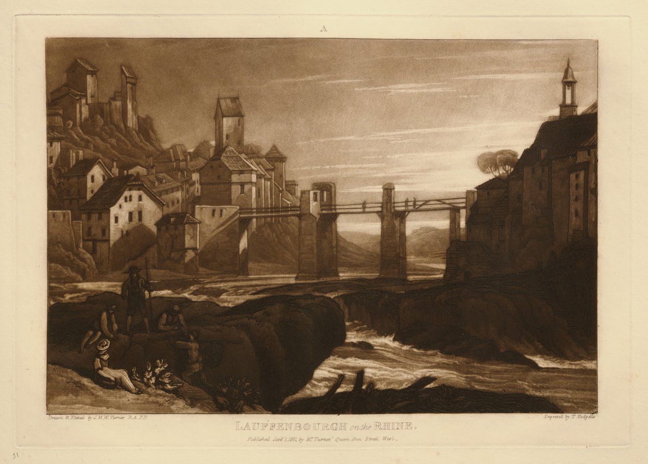 Laufenburg nad Renem autorstwa Joseph Mallord William Turner