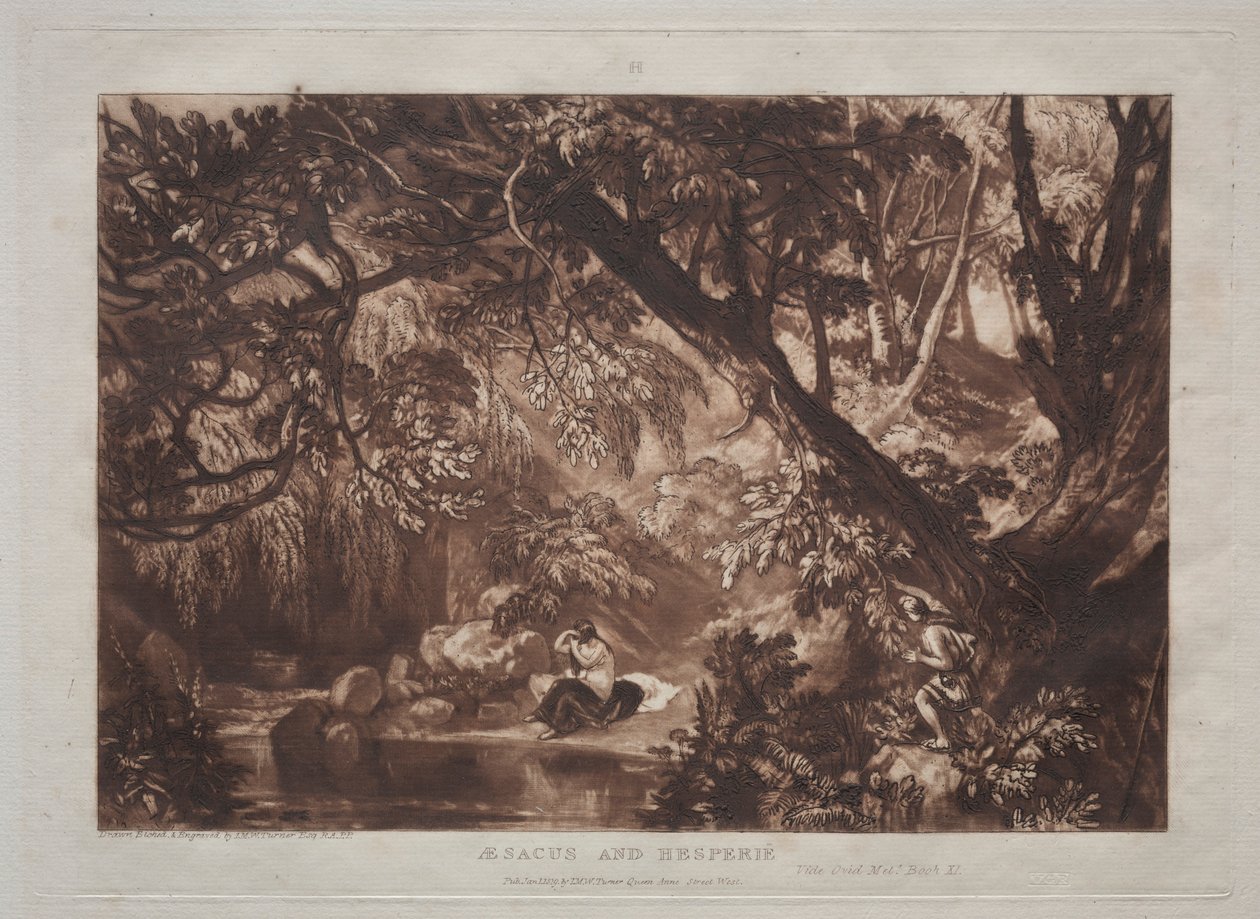 Aesacus i Hesperia autorstwa Joseph Mallord William Turner