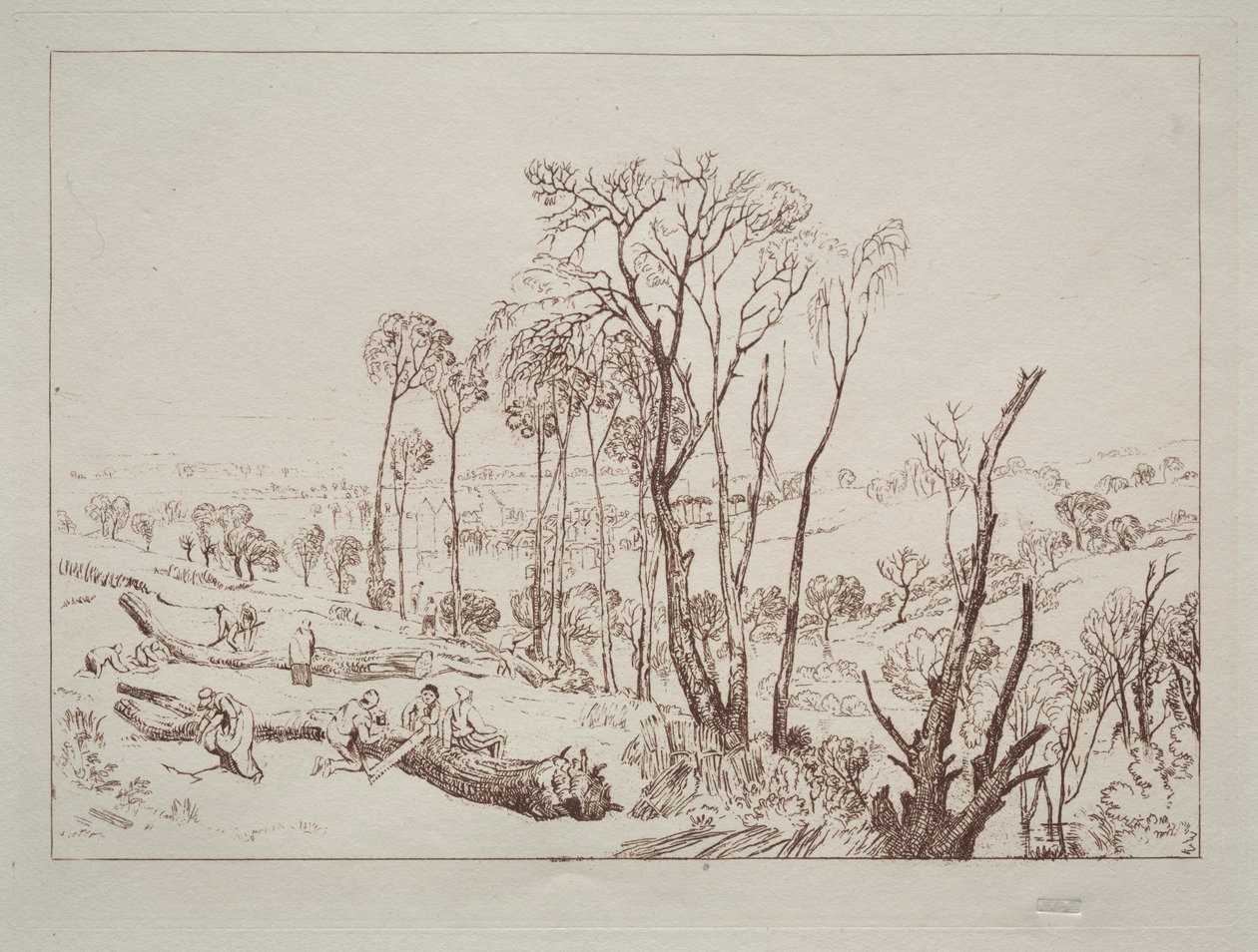 Księga studiów: Crowhurst, Sussex. autorstwa Joseph Mallord William Turner