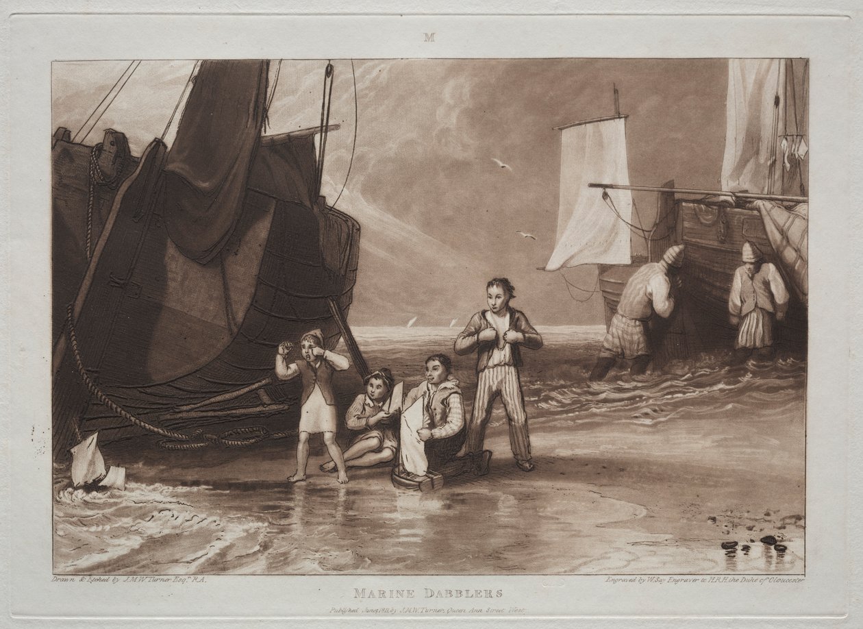 Book of Studies: Marine Dabblers. autorstwa Joseph Mallord William Turner