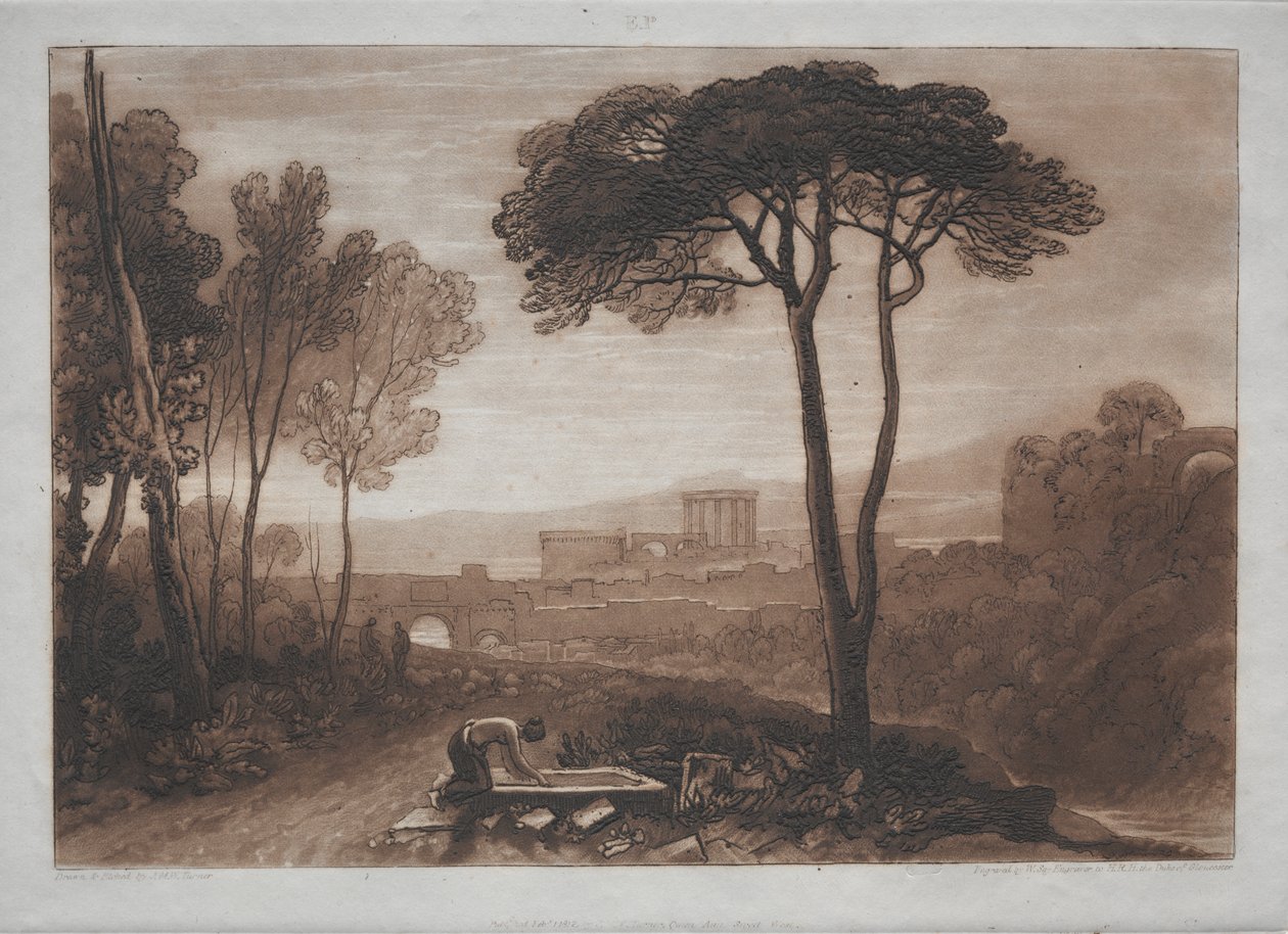 Zeszyt do studium: Scena na wsi autorstwa Joseph Mallord William Turner