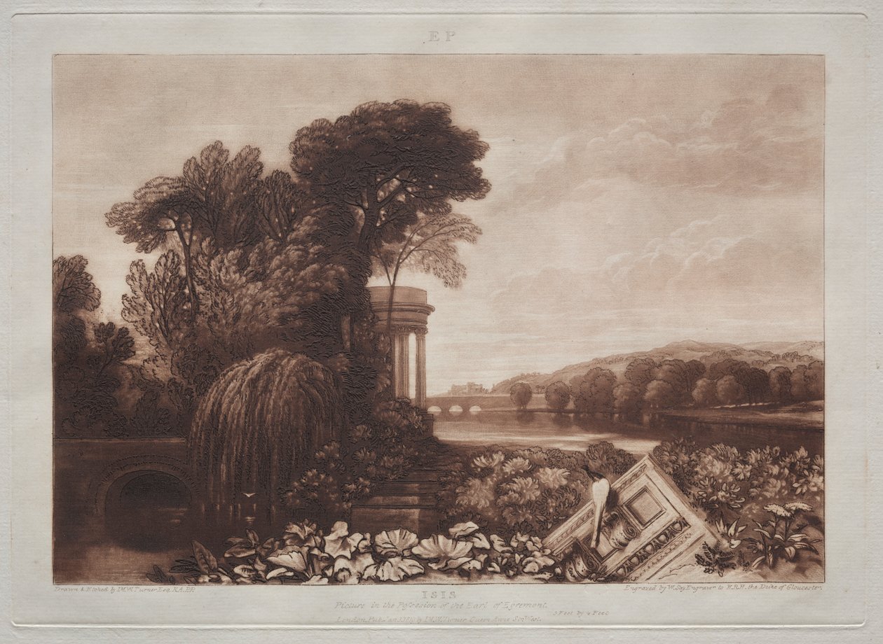 Księga Studiów: Świątynia Izydy autorstwa Joseph Mallord William Turner
