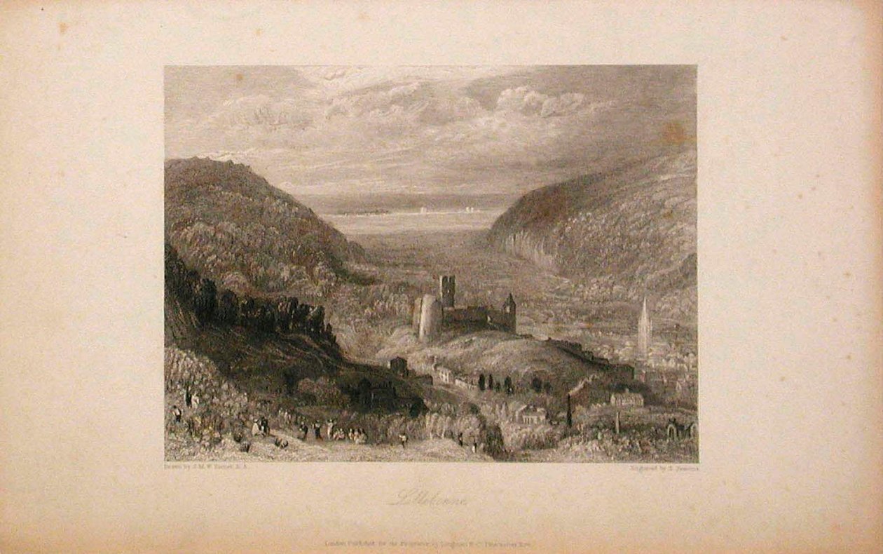 Lillebonne, zamek i wieża autorstwa Joseph Mallord William Turner