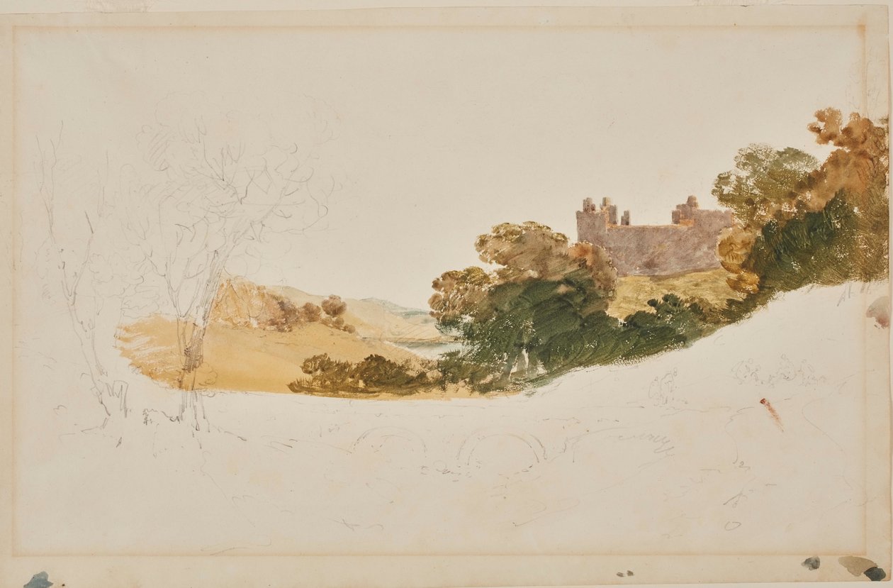 Pałac Linlithgow, Szkocja autorstwa Joseph Mallord William Turner