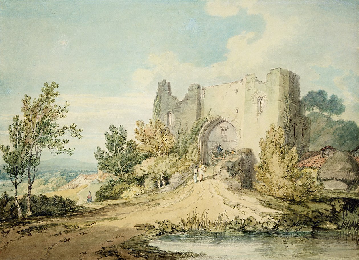 Llanblethian Castle Gateway autorstwa Joseph Mallord William Turner